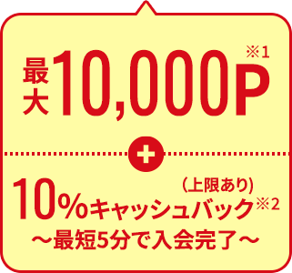 カード発行で3000Pもらえる!